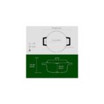 Metal Döküm Mini Tencere, 10 Cm, 0.35 L Hacim, Yeşil - Görsel 5