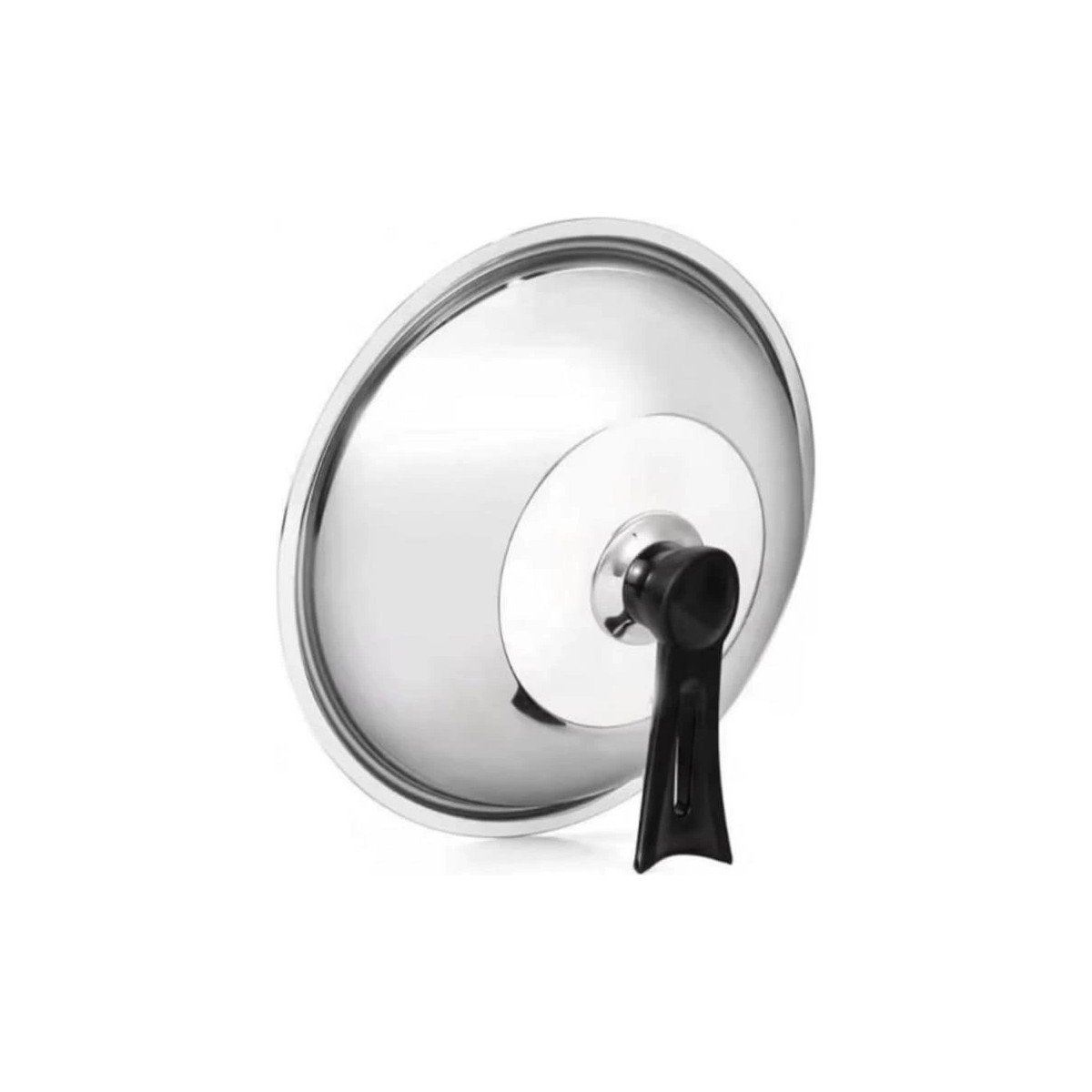 110001208071735-1.jpg Dikey Tasarım Tencere Kapağı Kolu, Siyah Metal, Isıya Dayanıklı ve Ergonomik Tasarım, Kolay - Görsel 1