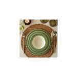 Maison Monica Stoneware 12 Parça 4 Kişilik Yemek Takımı Yeşil - Görsel 2