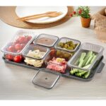 Stile Cucina 6 Dikdörtgen Bölmeli Kapaklı Kahvaltılık Seti Akrilik - Görsel 2