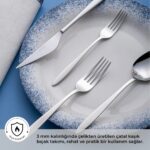 Emsan Yakamoz 24 Parça 6 Kişilik Kutulu Çatal Kaşık Bıçak Takımı - Görsel 2