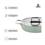 Amboss Anyolin 7 Parça Titanyum Kaplama Tencere Tava Seti (Yeşil) - Görsel 3