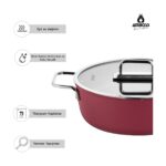 Amboss Anyolin 7 Parça Titanyum Kaplama Tencere Tava Seti (Bordo) - Görsel 3