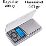 Go İthalat Dijital Hassas Elektronik Kuyumcu Cep Terazisi Tartı 200 gr / 0.01 gr (5256) - Görsel 4