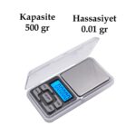 Go İthalat Dijital Hassas Elektronik Kuyumcu Cep Terazisi Tartı 500 gr /  0.1 gr (5256)