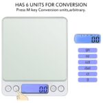 Go İthalat Dijital Hassas Mutfak Terazisi Hassas Tartı 2000 Gr./0.1 Gr. Hassasiyet (5256) - Görsel 2