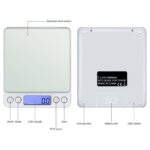 Go İthalat Dijital Hassas Mutfak Terazisi Hassas Tartı 2000 Gr./0.1 Gr. Hassasiyet (5256) - Görsel 3