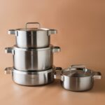 Karaca Powersteel 316+ 3ply Onyx Indüksiyon Tabanlı  8 Parça Tencere Seti