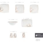 Karaca Square Bone Autumn 53 Parça 12 Kişilik Yemek Takımı Gold - Görsel 2