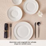 Karaca Stream Bone Selene 24 Parça 6 Kişilik Yemek Takımı - Görsel 3