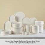 Karaca Red Carpet Collection Stream Bone Sirius 53 Parça 12 Kişilik Yemek Takımı Gold - Görsel 3