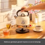 Karaca Retro 2202 Su Isıtıcısı Kettle Krem 2200W - Görsel 5