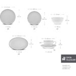 Karaca Elegance Bone New Marcelo 26 Parça 6 Kişilik Kahvaltı Takımı Platin - Görsel 2