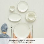 Karaca Elegance Bone New Marcelo 26 Parça 6 Kişilik Kahvaltı Takımı Platin - Görsel 3
