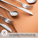 Emsan Alisa 84 Parça 12 Kişilik Kutulu Çatal Kaşık Bıçak Takımı - Görsel 2