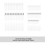 Emsan Arven 84 Parça 12 Kişilik Kutulu Çatal Kaşık Bıçak Takımı - Görsel 3