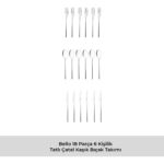 Emsan Bello 18 Parça 6 Kişilik Tatlı Çatal Kaşık Bıçak Seti - Görsel 5