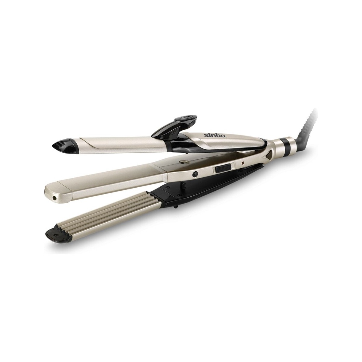 110001211044446.jpg Light Up 3in1=düzleştirici-Maşa-Gofre Saç Düzleştirici - Şekillendirici Makine Seramik Kaplama 360 Derece Ka - Görsel 1