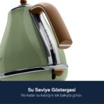 DeLonghi Su Isıtıcısı 1,7 Lt Paslanmaz Çelik Gövde Gizli Rezistans Otomatik Kapanma 360° Döner Taban - Görsel 4