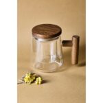 Perotti 17564 Herby Borosilikat Cam Süzgeçli Kupa Bitki Çayı Demliği 500 ml - Görsel 3