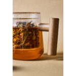 Perotti 17564 Herby Borosilikat Cam Süzgeçli Kupa Bitki Çayı Demliği 500 ml - Görsel 4