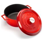 Lava Yuvarlak Döküm Trendy 28 cm Tencere Kırmızı - Görsel 2