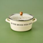 Mien 22 cm Kızartma Tenceresi Emaye Fildişi EMY1018B - Görsel 3