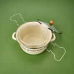 Mien 22 cm Kızartma Tenceresi Emaye Fildişi EMY1018B - Görsel 5