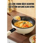 Robo Çift Katlı Dijital Elektrikli Otomatik Yemek Pişirici Tencere 4.5 Litre 32 cm