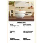 Robo Çift Katlı Dijital Elektrikli Otomatik Yemek Pişirici Tencere 4.5 Litre 32 cm - Görsel 2