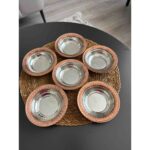 Layla Copper Bakır Kahvaltılık 6 Lı Çerezlik Sunumluk 12.5 cm Meze Tabağı - Görsel 5