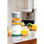 Katı Meyve Sıkacağı Taşınabilir USB Şarjlı Pratik Paslanmaz Çelik Bıçaklı - Görsel 2