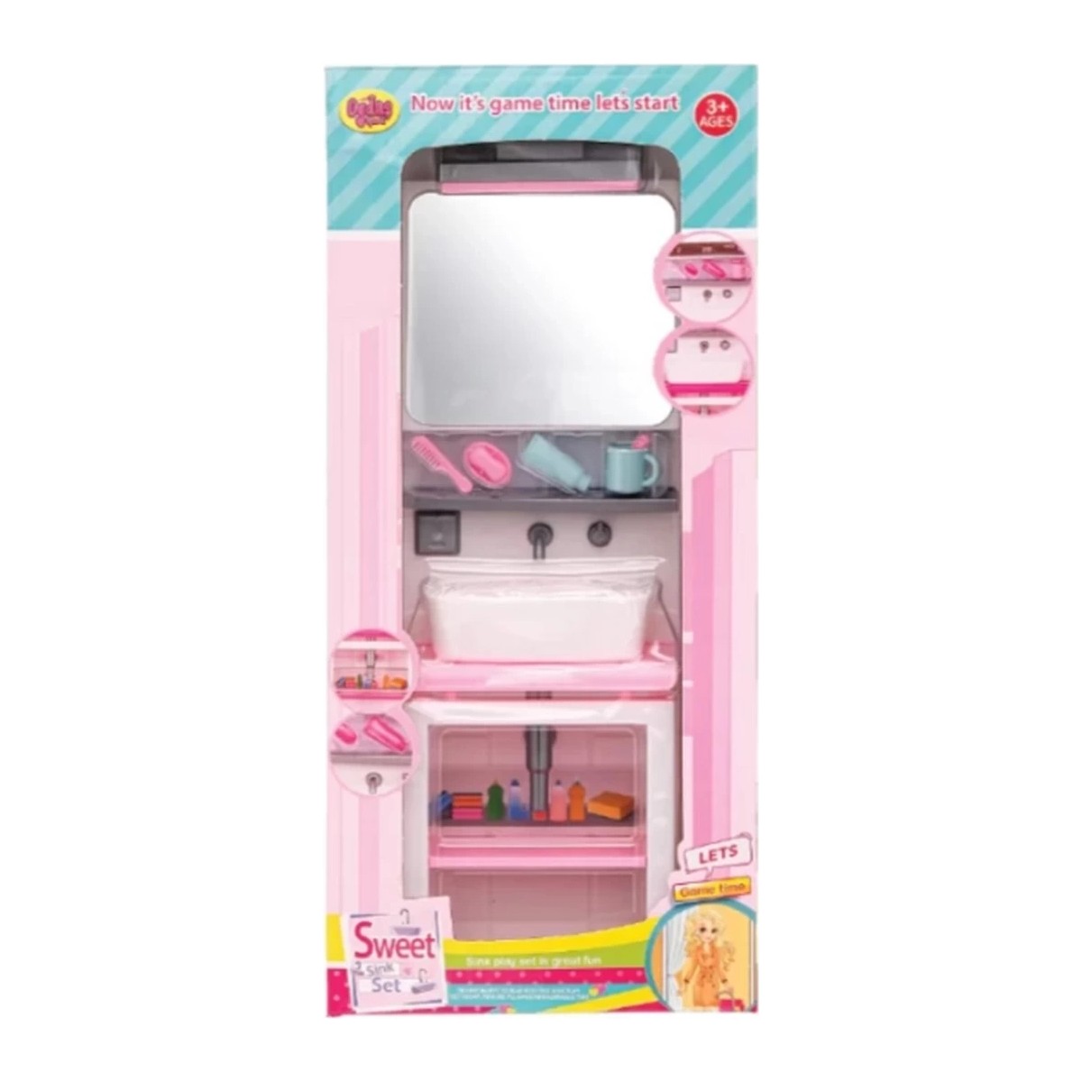 110001212690336.jpg Kutuda Aynalı Lavabo Seti - Görsel 1