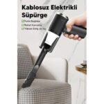 Taşınabilir Kablosuz Elektrikli El Süpürgesi- Ev, Ofis, Araba ,klavye Temizliği Için Ideal - Görsel 2