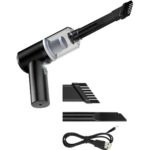 3 In 1 Şarjlı Kablosuz Vakumlu El Süpürgesi Araç, Ev ve Ofis Için Güçlü Taşınabilir Mini Elektrikli Süpürge - Görsel 2