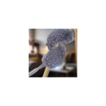 140 cm Teleskopik Uzatılabilir Mikrofiber Yumuşak Başlıklı Gri Toz Alma Fırçası Toz Püskülü - Görsel 4