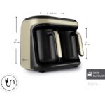 Karaca Hatır Hüp Düet Aromalı, Közde ve Türk Kahve Makinesi 10 Fincan Kapasiteli Bol Köpüklü Krem - Görsel 2