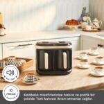 Karaca Hatır Hüp Düet Aromalı, Közde ve Türk Kahve Makinesi 10 Fincan Kapasiteli Bol Köpüklü Krem - Görsel 4
