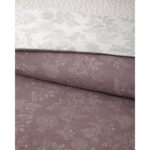 English Home Lilitha Kolay Ütülenir Tek Kişilik Nevresim Takımı 160X220 cm Açık Mürdüm - Görsel 3