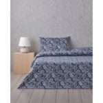 English Home Boho Bloom Pamuk Tek Kişilik Nevresim Takımı 160X220 cm Lacivert