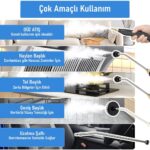 Valkyrie 2500W Yüksek Basınçlı Buharlı Temizleyici 115°C 3 Başlık Ayarlanabilir Güç Derin Temizlik Makinesi - Görsel 2