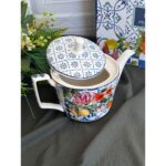 Rossev Italy Garden Porselen Demlik - Görsel 4