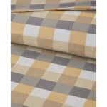 English Home Cuby Kolay Ütülenir Tek Kişilik Nevresim Seti 160X220 cm Gri-Hardal - Görsel 2