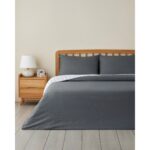 English Home Checkmate Kolay Ütülenir Tek Kişilik Nevresim Seti 160X220 cm Lacivert- Terracotta