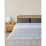 English Home Checkmate Kolay Ütülenir Tek Kişilik Nevresim Seti 160X220 cm Lacivert- Terracotta - Görsel 2
