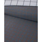 English Home Checkmate Kolay Ütülenir Tek Kişilik Nevresim Seti 160X220 cm Lacivert- Terracotta - Görsel 3