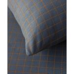 English Home Checkmate Kolay Ütülenir Tek Kişilik Nevresim Seti 160X220 cm Lacivert- Terracotta - Görsel 4