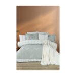 Çeyiz Diyarı Mercan 10 Parça Battaniyeli Çeyiz Seti Adaçayı