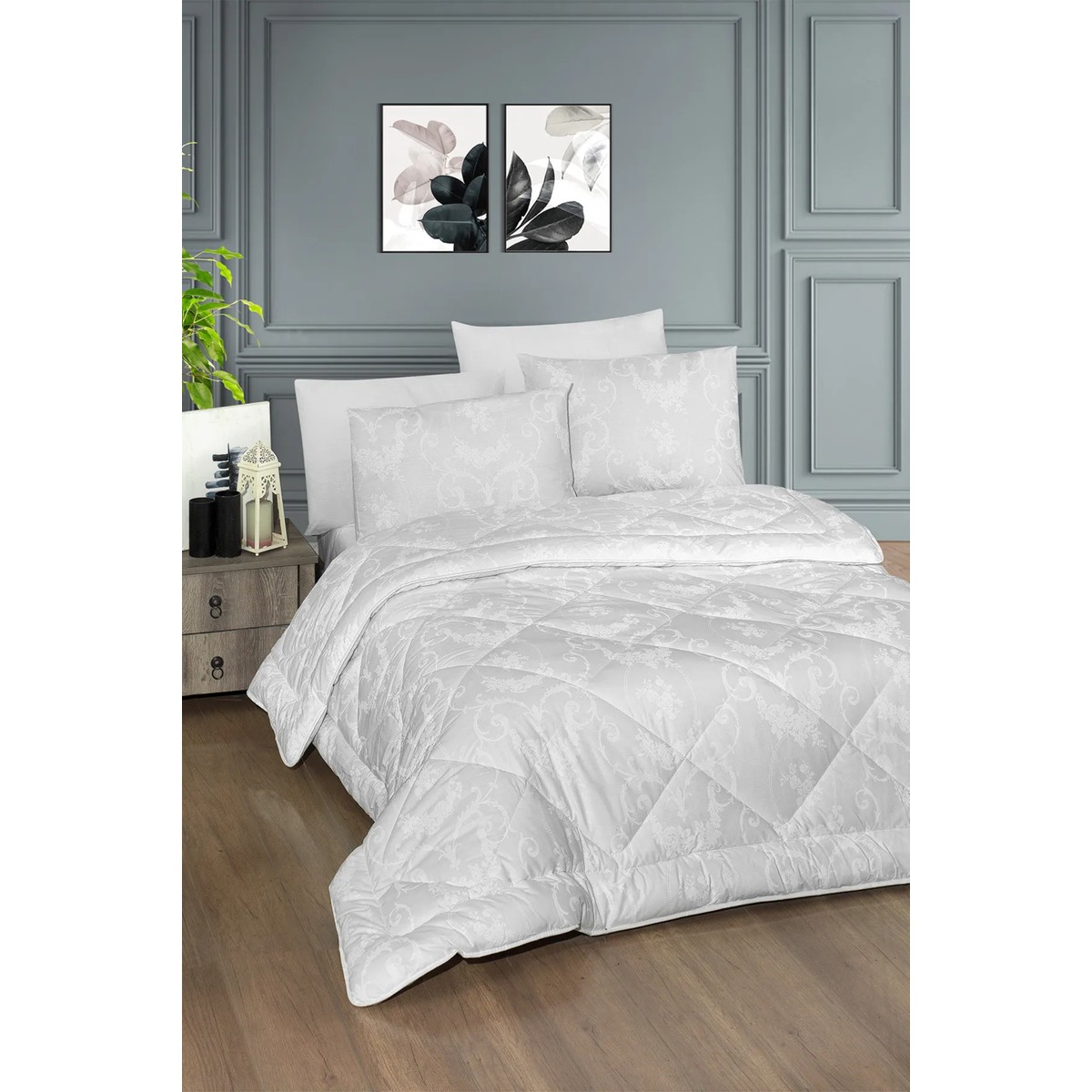 110001213855451.jpg Pierre Cardin Uyku Seti Çift Kişilik Adela Beyaz - Görsel 1