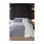 Çeyiz Diyarı Arbor 10 Parça Battaniyeli Çeyiz Seti Gri